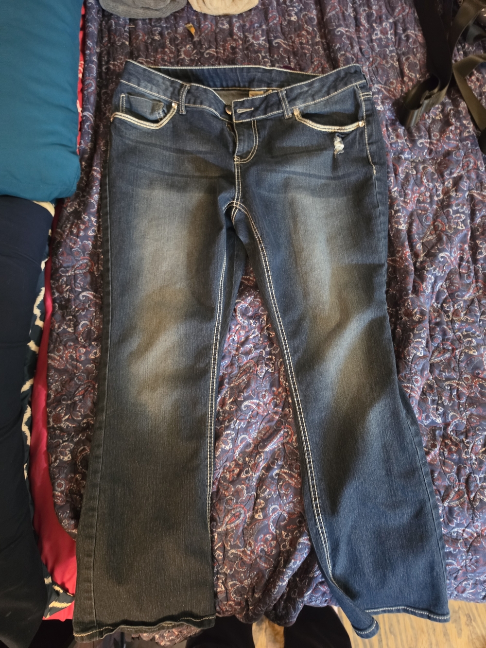 Women’s Dark Blue Bootcut Jeans - Classic Denim